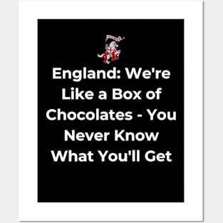 Euro 2024 - England We're Like a Box of Chocolates - You Never Know What You'll Get. Horse. Posters and Art